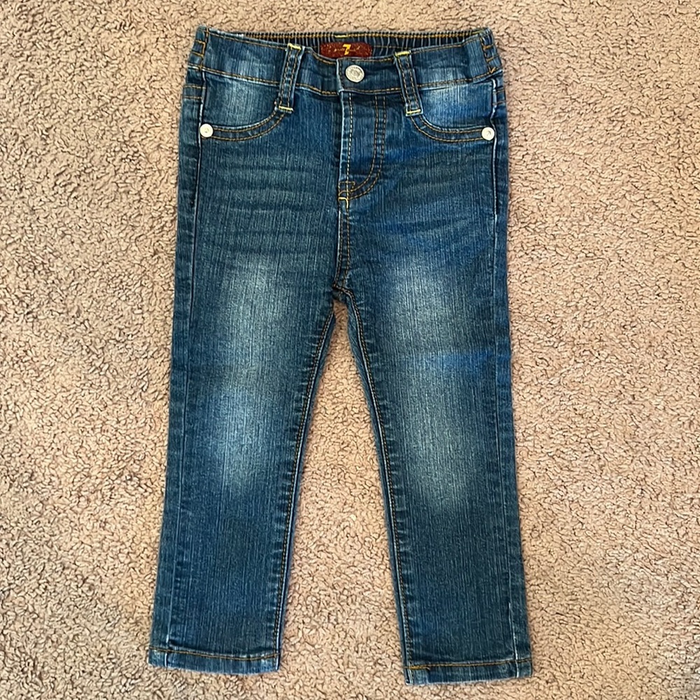 7 for All Mankind, Girl’s denim jeans, size 24M